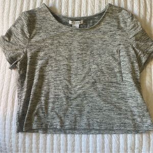 LAST CHANCE Soft Heathered Grey Crop Top